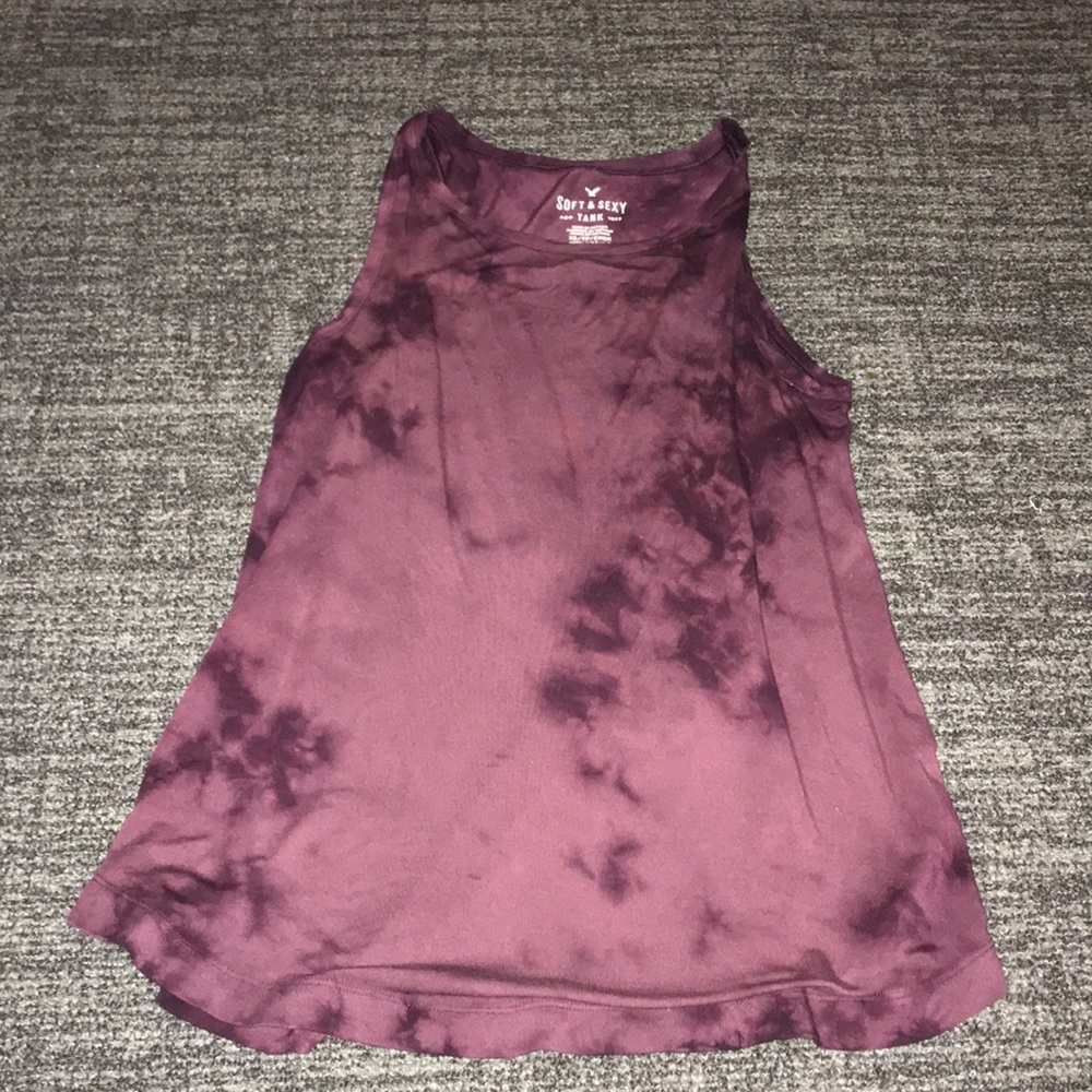 American Eagle tie dye tank